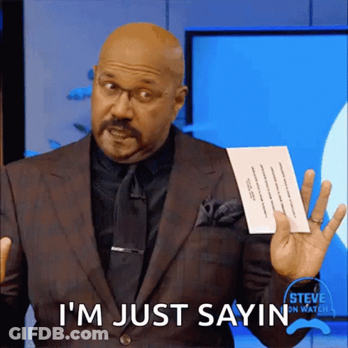Man In Suit Saying I'm Just Sayin GIF