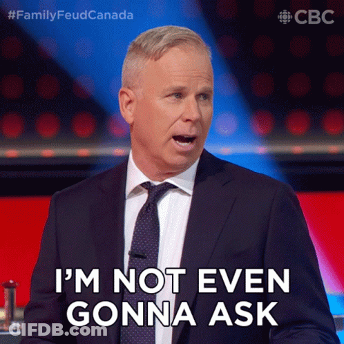 Man In Suit Saying I'm Not Even Gonna Ask GIF
