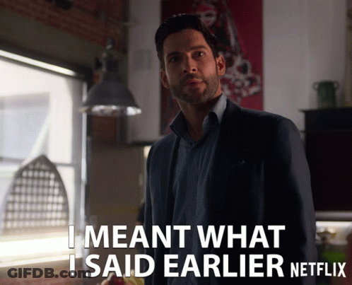 Man In Suit Saying I Meant What I Said GIF