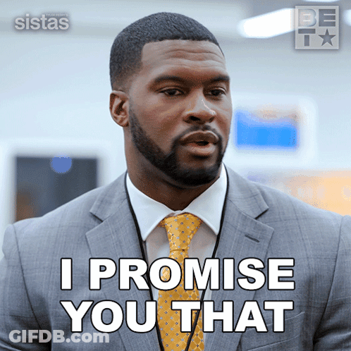 Man In Suit Saying I Promise You That GIF