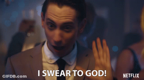 Man In Suit Saying I Swear To God GIF