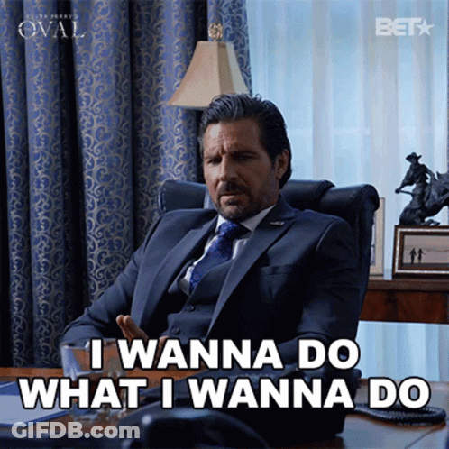 Man In Suit Saying I Wanna Do What I Wanna Do GIF