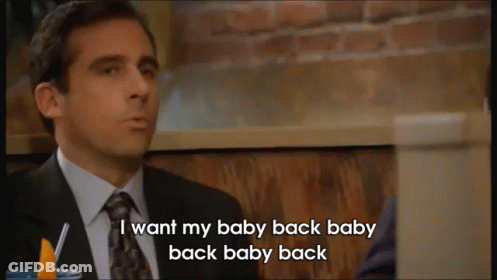 Man In Suit Saying I Want My Baby Back Baby Back Baby Back GIF