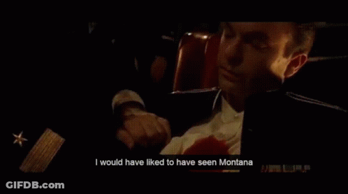 Man In Suit Saying I Would Have Liked To Have Seen Montana GIF