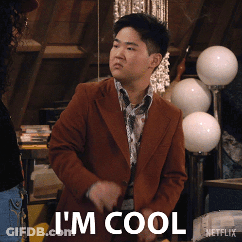 Man In Suit Saying Im Cool GIF