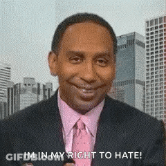 Man In Suit Saying Im In My Right To Hate GIF