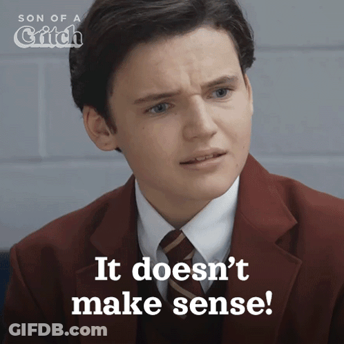 Man In Suit Saying It Doesnt Make Sense GIF