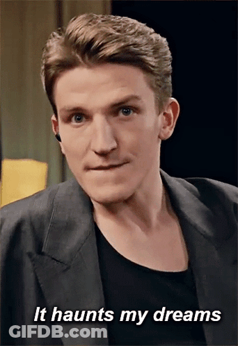 Man In Suit Saying It Haunts My Dreams GIF