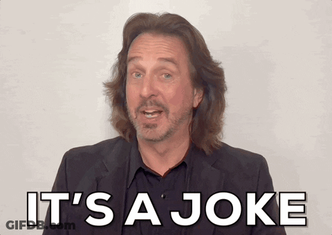 Man In Suit Saying It's A Joke GIF