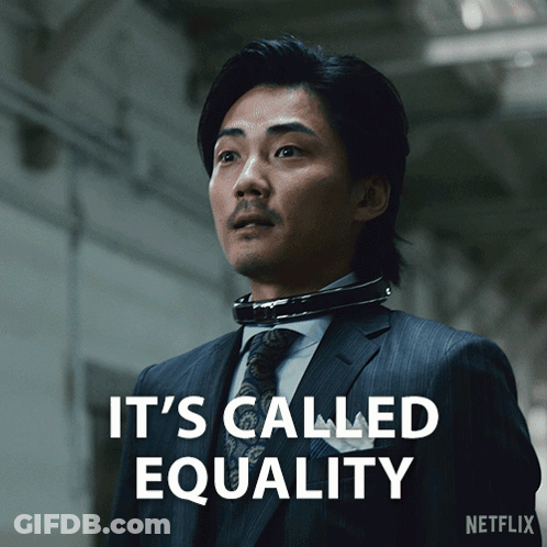 Man In Suit Saying It's Called Equality GIF