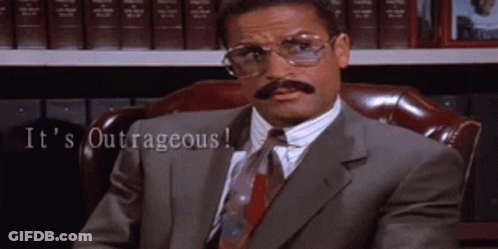 Man In Suit Saying It's Outrageous GIF