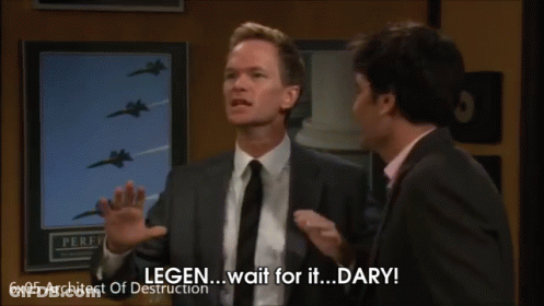 Man In Suit Saying Legend Wait For It GIF