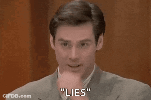 Man In Suit Saying Lies GIF