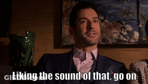 Man In Suit Saying Liking The Sound Of That Go On GIF