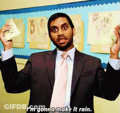 Man In Suit Saying Make It Rain GIF