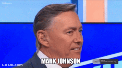 Man In Suit Saying Mark Johnson GIF