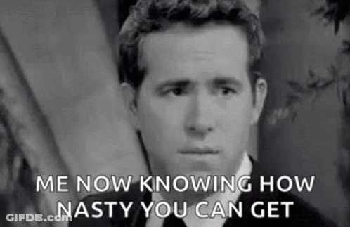 Man In Suit Saying Me Now Knowing How Nasty You Can Get GIF