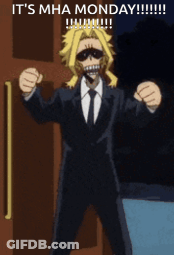Man In Suit Saying MHA Monday GIF
