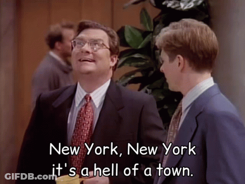 Man In Suit Saying New York GIF