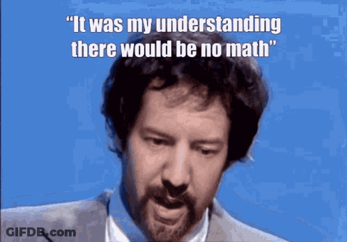 Man In Suit Saying No Math GIF