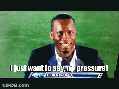 Man In Suit Saying No Pressure GIF