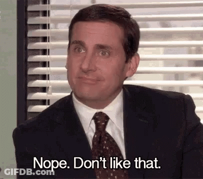 Man In Suit Saying Nope Don't Like That GIF