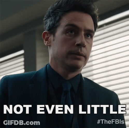 Man In Suit Saying Not Even Little GIF