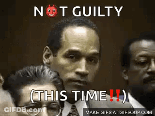 Man In Suit Saying Not Guilty GIF