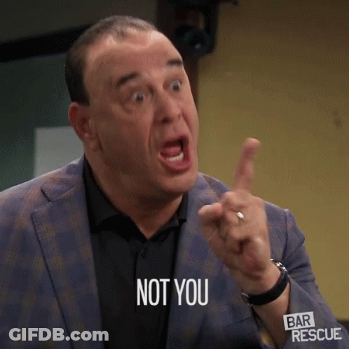 Man In Suit Saying Not You Making Funny Face GIF