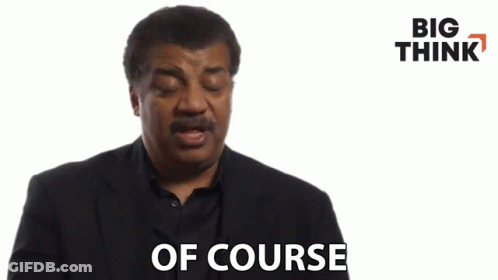 Man In Suit Saying Of Course GIF