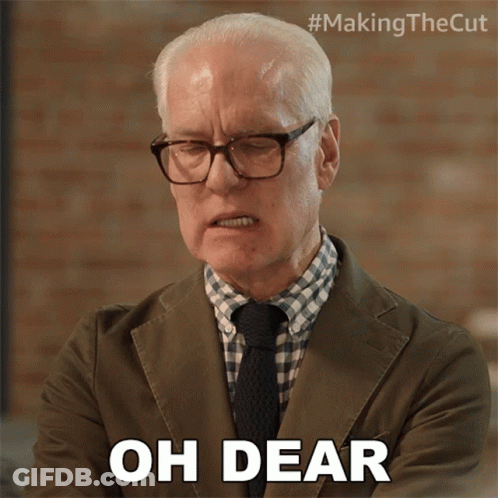 Man In Suit Saying Oh Dear GIF