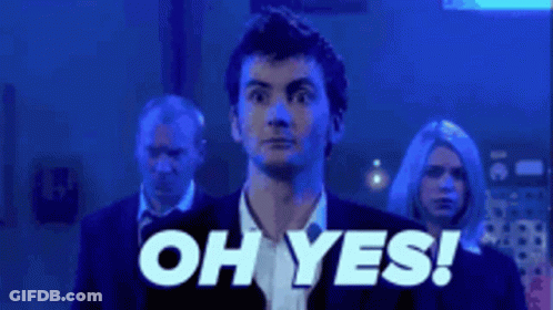 Man In Suit Saying Oh Yes GIF
