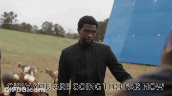 Man In Suit Saying Okay You Are Going Too Far Now GIF