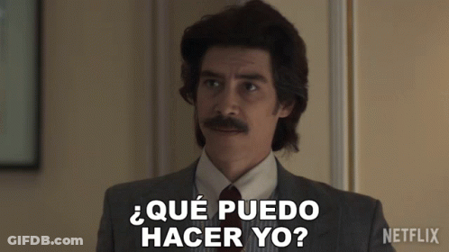 Man In Suit Saying Que Puedo Hacer Yo GIF