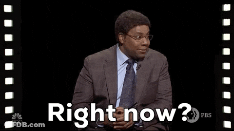Man In Suit Saying Right Now GIF
