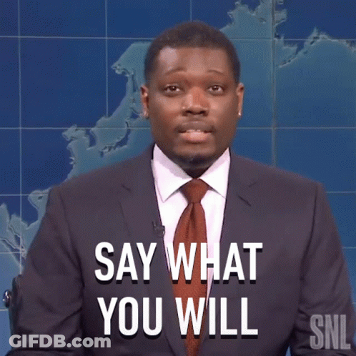 Man In Suit Saying Say What You Will GIF