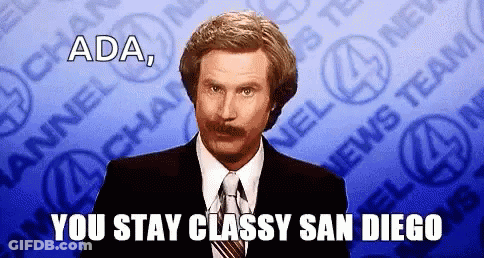 Man In Suit Saying Stay Classy San Diego GIF