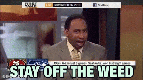 Man In Suit Saying Stay Off The Weed GIF