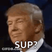 Man In Suit Saying Sup GIF