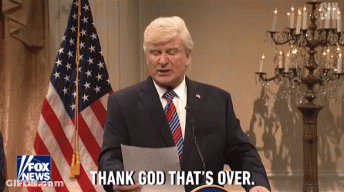 Man In Suit Saying Thank God That's Over GIF