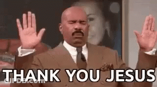 Man In Suit Saying Thank You Jesus GIF