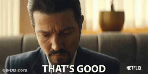 Man In Suit Saying That's Good On Netflix GIF