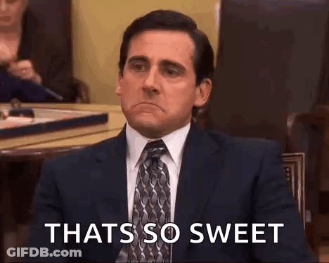 Man In Suit Saying That's So Sweet GIF