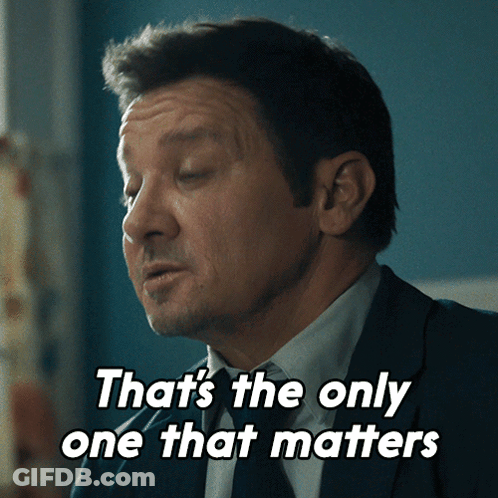 Man In Suit Saying That's The Only One That Matters GIF