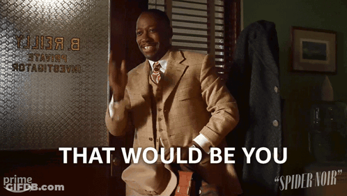 Man In Suit Saying That Would Be You GIF
