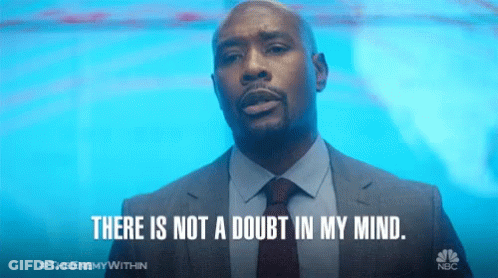 Man In Suit Saying There Is Not A Doubt In My Mind GIF
