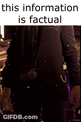 Man In Suit Saying This Information Is Factual GIF