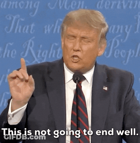 Man In Suit Saying This Is Not Going To End Well GIF