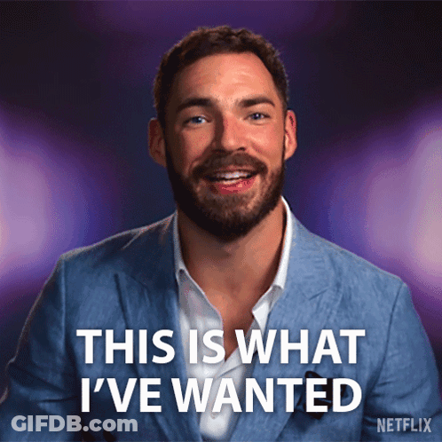 Man In Suit Saying This Is What I've Wanted GIF