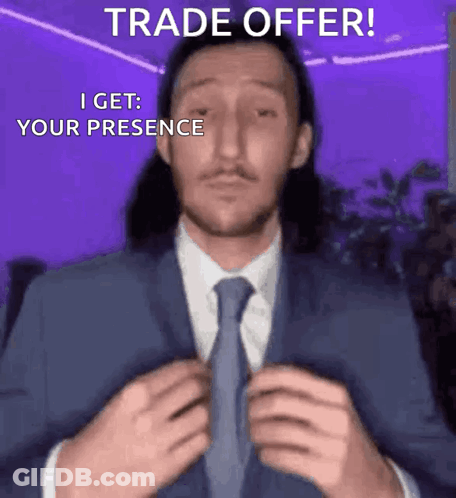 Man In Suit Saying Trade Offer GIF